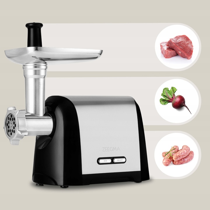 Maszynka do mielenia mięsa ZEEGMA szatkownica nadziewarka kiełbasy 3 sita