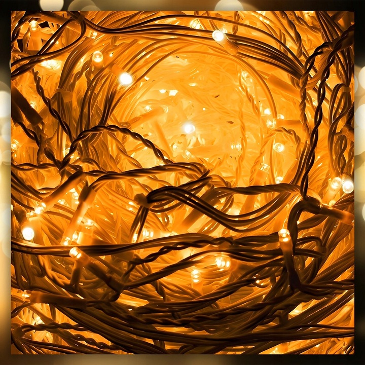 SOPLE LAMPKI CHOINKOWE ŚWIATEŁKA 300 LED 14,5M GRUBY KABEL FLASH ZEWNĘTRZNE