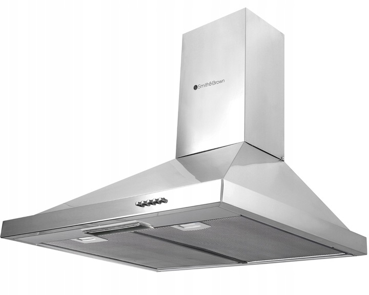 OKAP KUCHENNY KOMINOWY ŚCIENNY 60CM STAL LED