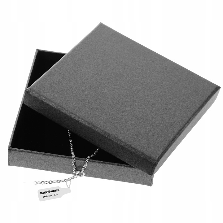 ŁAŃCUSZEK SREBRNY 925 PANCERKA 2.4 MM. + GRAWER