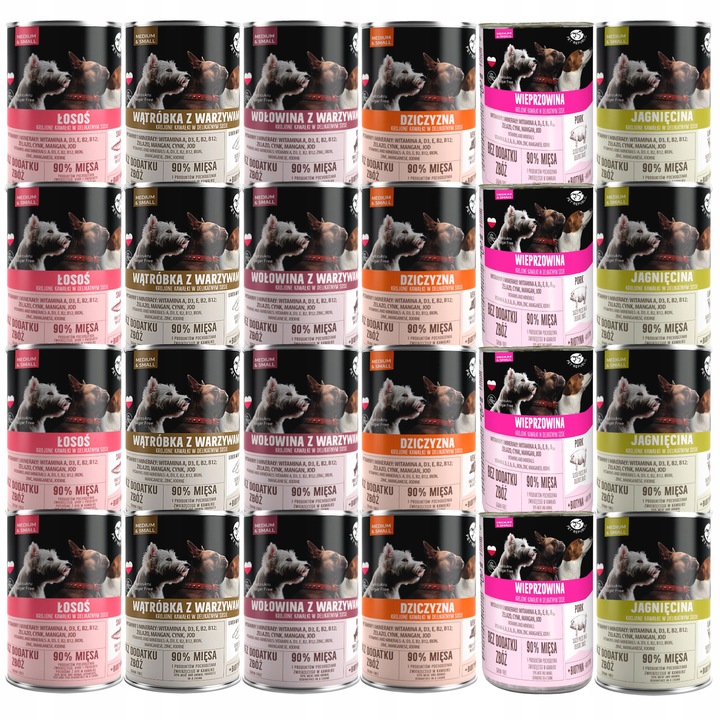 PET REPUBLIC karma mokra dla psa mix smaków 24 x 400g