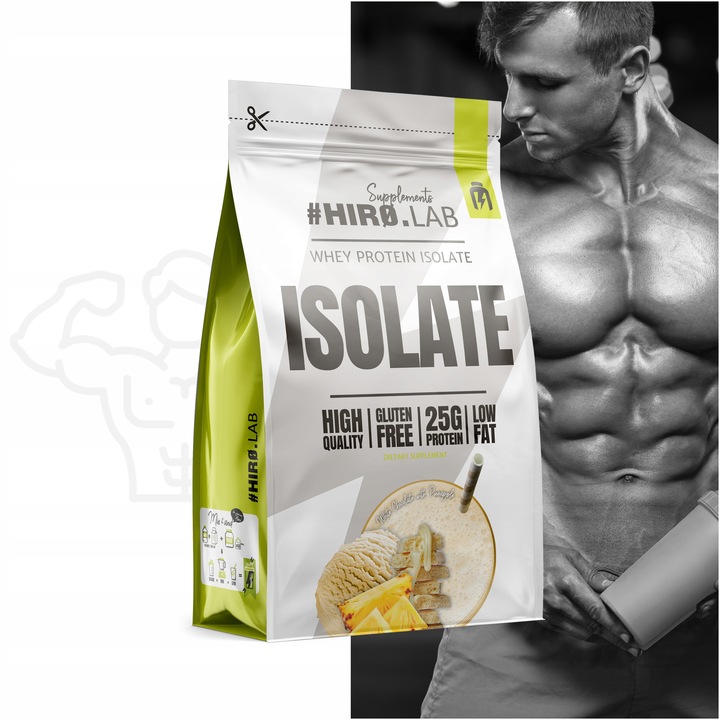 Izolat Białka BIAŁKO 700 g WPI ISO Whey Protein Isolate Ananas Hiro