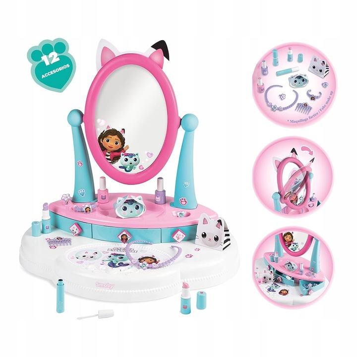 SMOBY KOCI DOMEK GABI TOALETKA studio piękności dla dziewczynki +3 lata