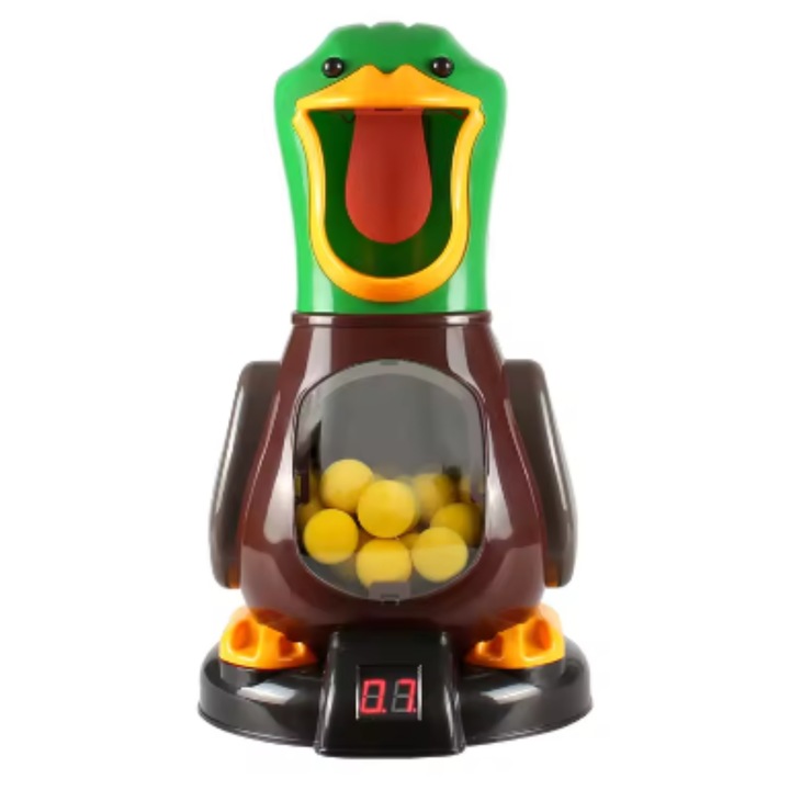 GŁODNA KACZKA XXL STRZELANIE DO CELU LICZNIK LED PISTOLET PREZENT URODZINY