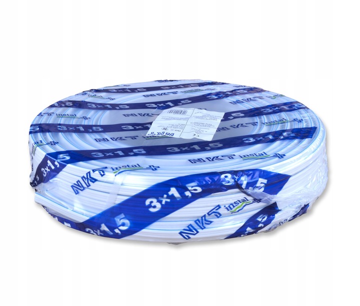 Przewód Płaski instalacyjny YDYp NKT 3 x 1,5