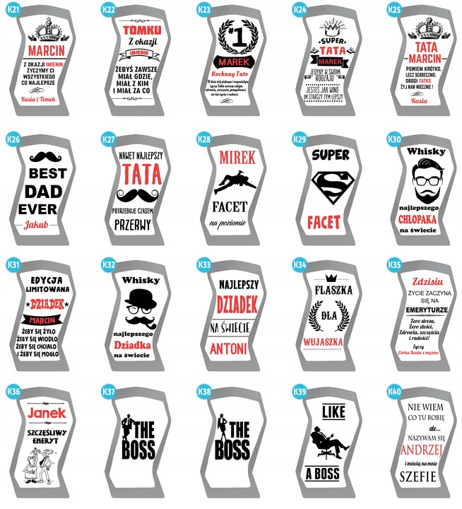 ZESTAW KARAFKA PUDEŁKO SZKLANKI Z GRAWEREM PREZENT URODZINY TATY CHŁOPAKA