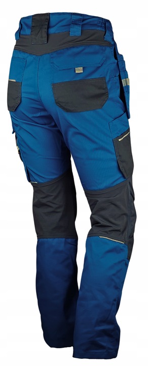 Spodnie ROBOCZE męskie BHP MOCNE ochronne ELASTYCZNE MONTERSKIE ODBLASKOWE