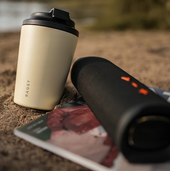 Kubek Termiczny ze stali nierdzewnej BPA FREE Simply Cup 340 ml - Sand