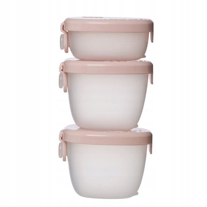 B.box Zestaw Naczyń Pojemników Z Pokrywką Na Przekąski Różne Wielkości 3szt