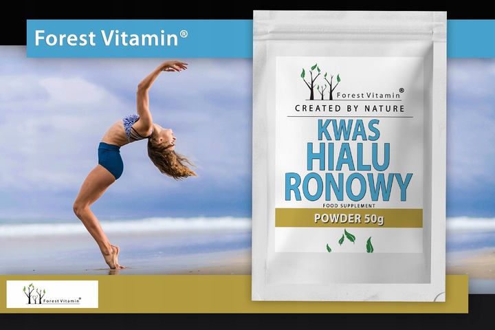 Kwas Hialuronowy W PROSZKU 50g ZDROWE STAWY SKÓRA KOŚCI ZMARSZCZKI