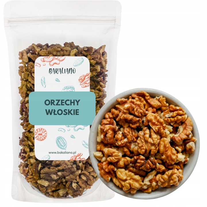 ORZECHY WŁOSKIE ŁUSKANE PL 1kg - PYSZNE NATURALNE ZBIÓR 2024!