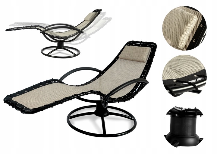 LEŻAK BUJANY OGRODOWY STALOWY MOCNY