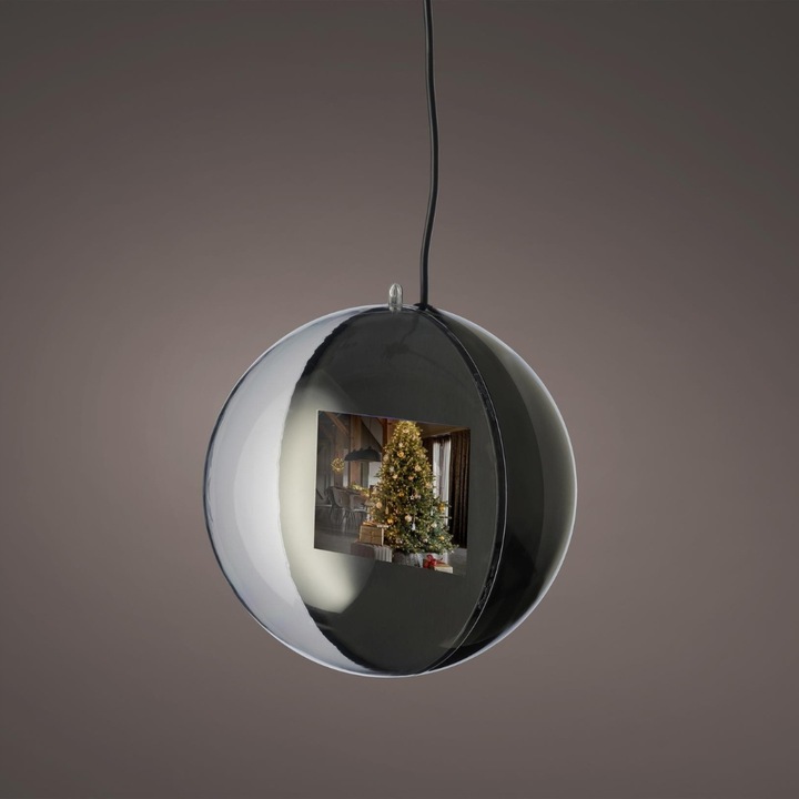 Bombka choinkowa LED Wyświetlająca TWOJE Zdjęcia FILM 15cm LEDowa