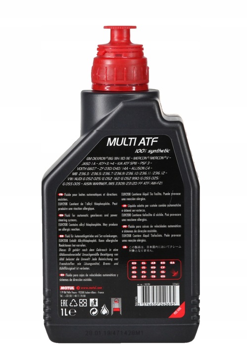 Olej MOTUL MULTI ATF 1l / DEXRON III czerwony