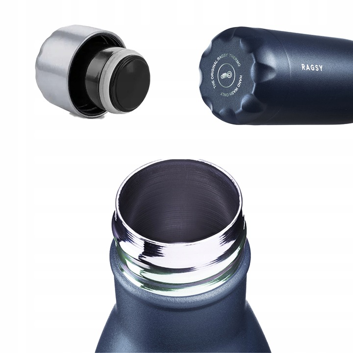 Butelka Termiczna 1000ml / 1L BPA FREE 12/24H - Ink Blue/Granatowa