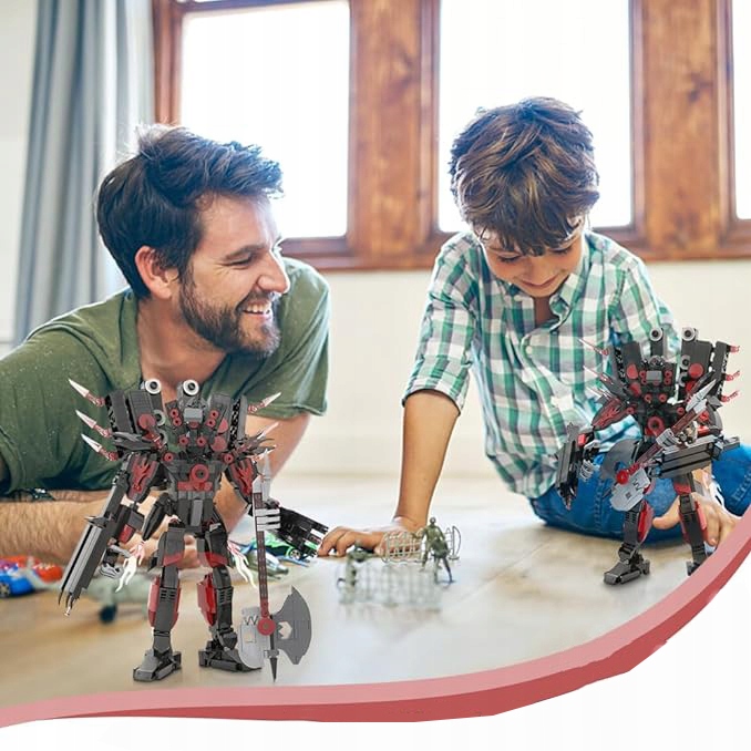 SKIBI TOILET TOY BRICKS SERIES KLOCKI BUDOWLANE, TOILET MAN SPEAKER MAN