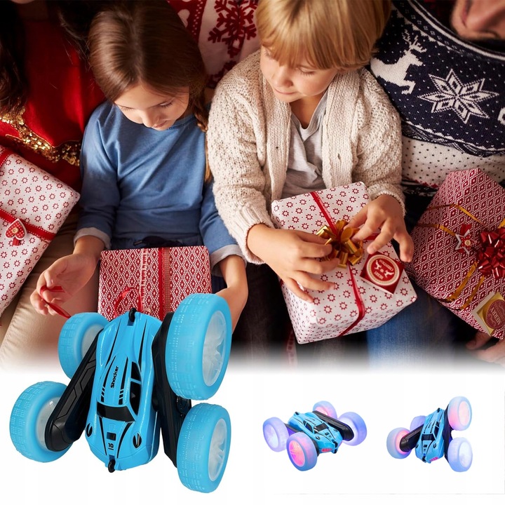 AUTO AKROBATA ZDALNIE STEROWANY SAMOCHÓD 360° OBROTOWY PREZENT DLA DZIECIĘ