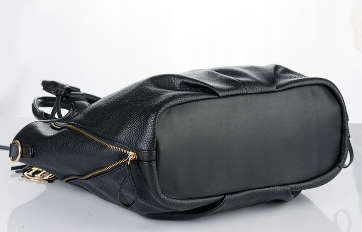 Torebka Damska KLASYCZNA SHOPPER MONNARI NA RAMIĘ Aktówka Czarna Premium