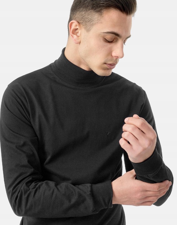 Elegancki Sweter Golf Męski Bawełniany 1620-01 XXL