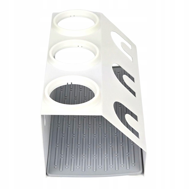 OCIEKACZ STOJAK METALOWY BIAŁY NA 3 BUTELKI DO SATURATORA SODASTREAM BRITA