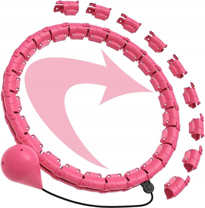 HULA HOP Z OBCIĄŻENIEM Odchudzające z Obciążnikiem Smart Wypustki HULAHOP