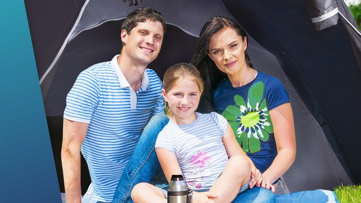 Namiot IGLO kempingowy z przedsionkiem trzyosobowy moskitiera WODOODPORNY