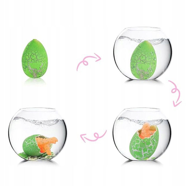 48x MAGICZNE JAJKO WYKLUWAJĄCY SIĘ DINOZAUR NIESPODZIANKA ROSNĄCY W WODZIE