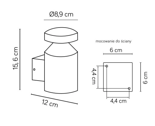 Kinkiet zewnętrzny Delta DL-K100 Suma