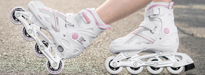 Rolki Regulowane RAVEN Pulse White/Pink 37-40