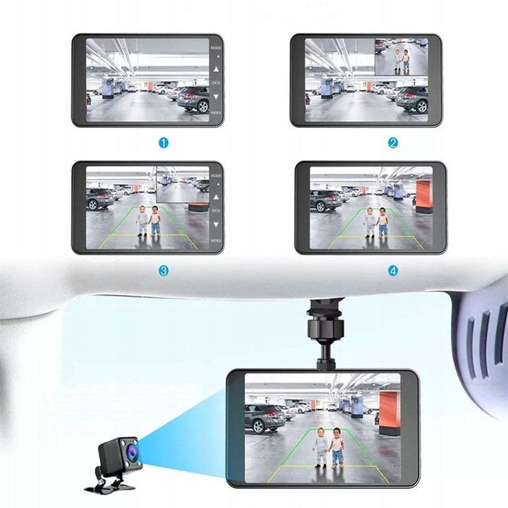 REJESTRATOR JAZDY FULL HD KAMERA COFANIA PL 64GB