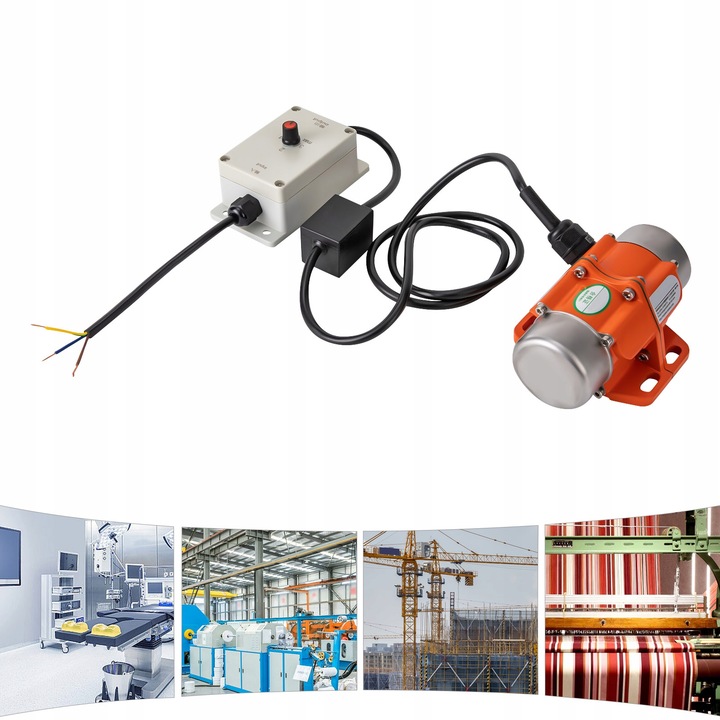 SILNIK WIBRACYJNY 3000 OBR/MIN Z REGULATOREM PRĘDKOŚCI, ELEKTRYCZNY SILNIK