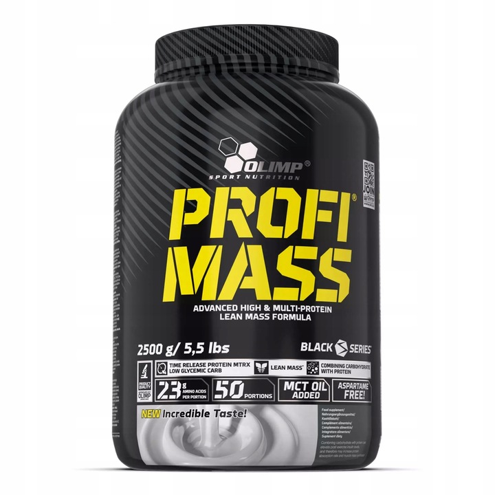 OLIMP PROFI MASS 2500g BIAŁKO BCAA WITAMINY MCT GAINER - czekolada