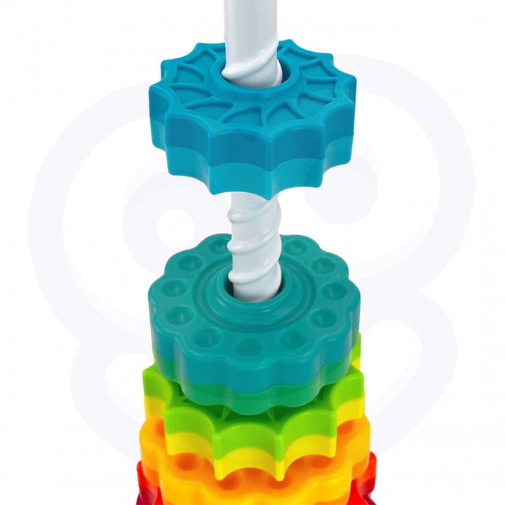 Edukacyjna Piramidka Zakręcona Wieża WOOPIE BABY