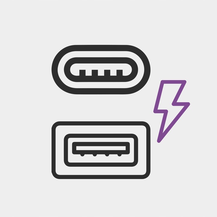 Gniazdo Nablatowe Chowane w Blat Kuchenny Wpuszczane USB-C 2x230V Srebrne