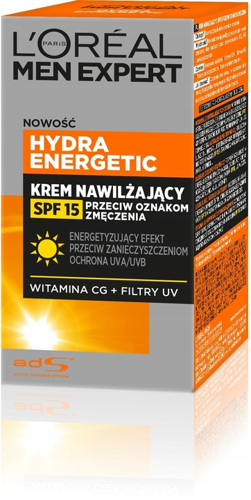 Krem Do Twarzy Męski Loreal Men Expert Hydra Energetic Z SPF15 50ml