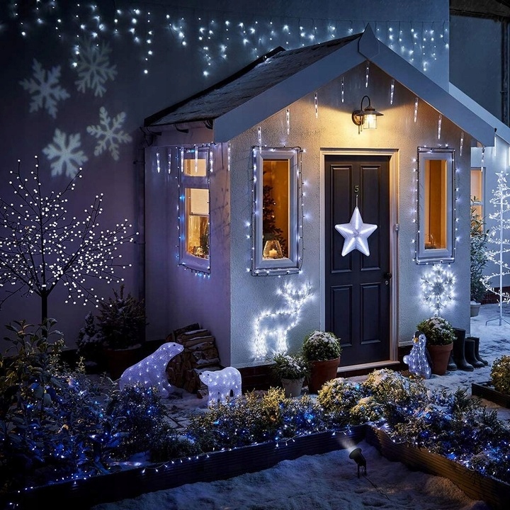 SOPLE LED 500 LAMPKI ZIMNE WISZĄCE 22M ZEWNĘTRZNE WEWNĘTRZNE EFEKT FLASH