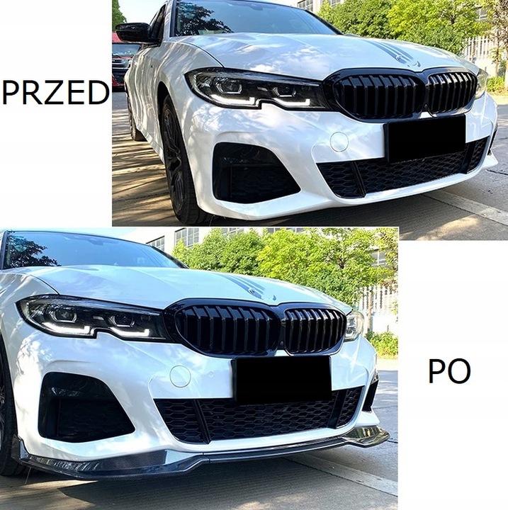 DOKŁADKA ZDERZAKA PRZÓD BMW G20 G21 PRZEDLIFT 2019-2022 MPERFORMANCE CZARNY