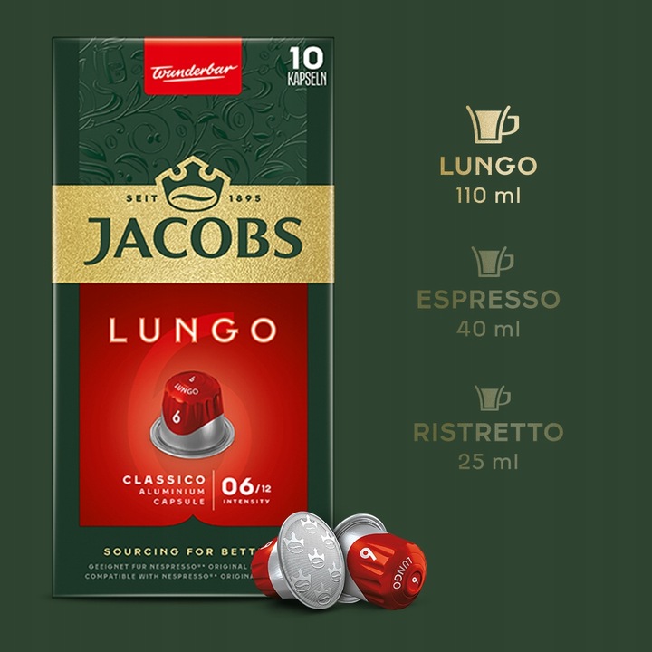 Kapsułki Jacobs L'OR do Nespresso(r)* mix rodzajów, 90+10 kaw GRATIS!