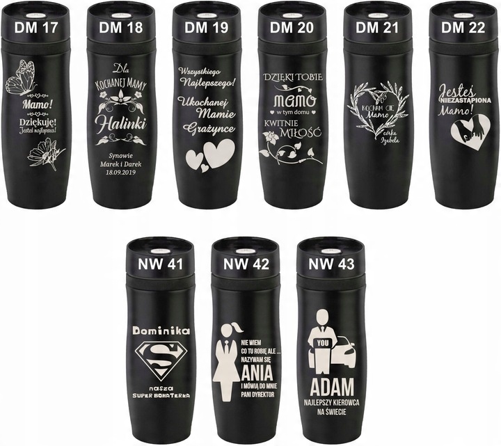 KUBEK TERMICZNY Z GRAWEREM Grawer PREZENT