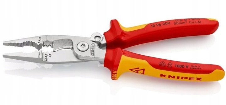 SZCZYPCE 6W1 ŚCIĄGACZ DO ELEKTROIZOLACJI KABLI 1000V VDE 13 96 200 KNIPEX
