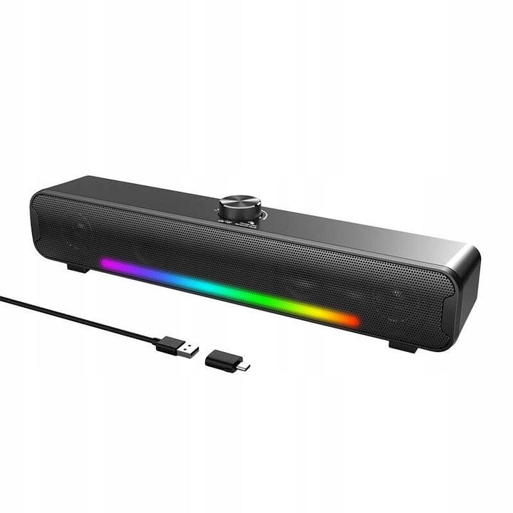 SOUNDBAR KOMPUTEROWY ONIKUMA GAMINGOWY 2.0 L16 BLUETOOTH 5.3 PODŚWIETLANY