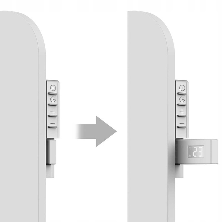 GRZEJNIK NA PODCZERWIEŃ IR METALOWY 450W WiFi TUYA