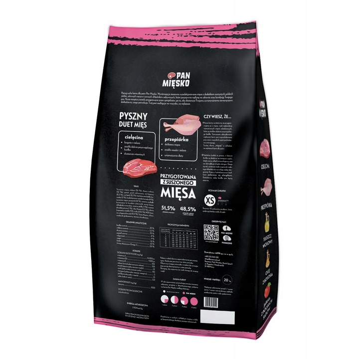 Pan Mięsko cielęcina z przepiórką 3 kg -na wagę