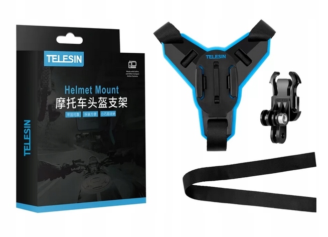 Mocowanie do kasku uchwyt na kask do kamer GoPro 12 11 10 9 8 7 6 5 MAX DJI