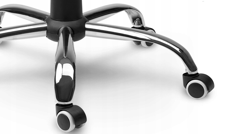 FOTEL BIUROWY KRZESŁO BIUROWE OBROTOWE CHROM