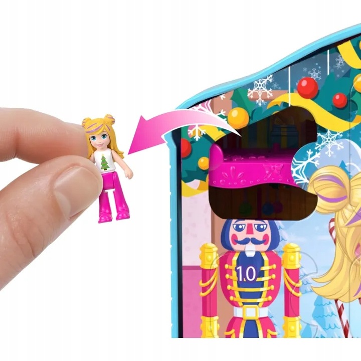 POLLY POCKET KALENDARZ ADWENTOWY 24 NIESPODZIANEK + 2 MIKRO LALKI + DOMEK