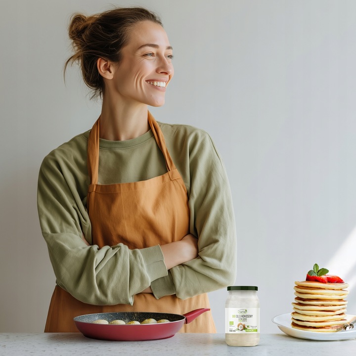 Olej Kokosowy BIO Extra Virgin 900ml Nierafinowany Ekologiczny NatVita