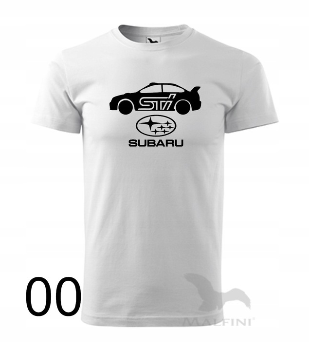 Koszulka męska SUBARU IMPREZA STI kolory