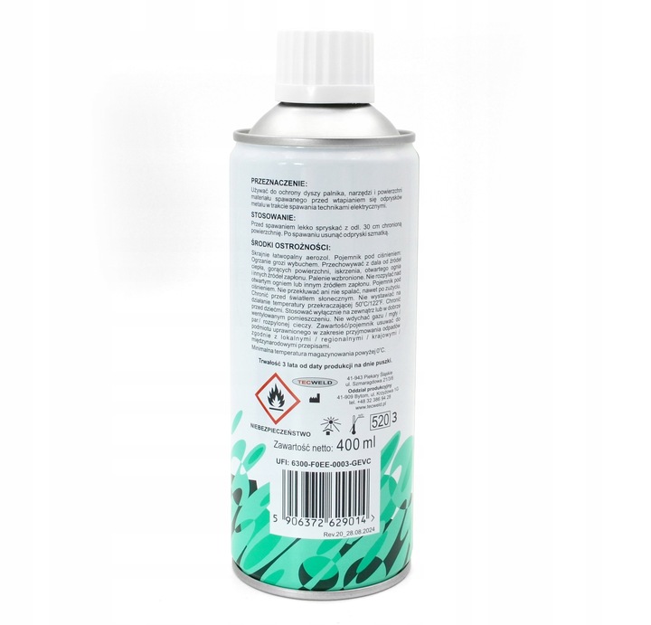 SPAWMIX | Środek Antyodpryskowy do spawania MIG MAG 400 ml | zestaw 5 szt.