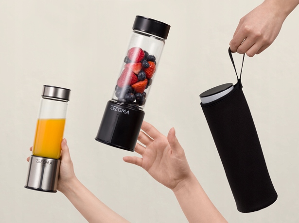 Blender Przenośny Bezprzewodowy DUŻY 465ml 300W ZEEGMA Go Plus CZARNY